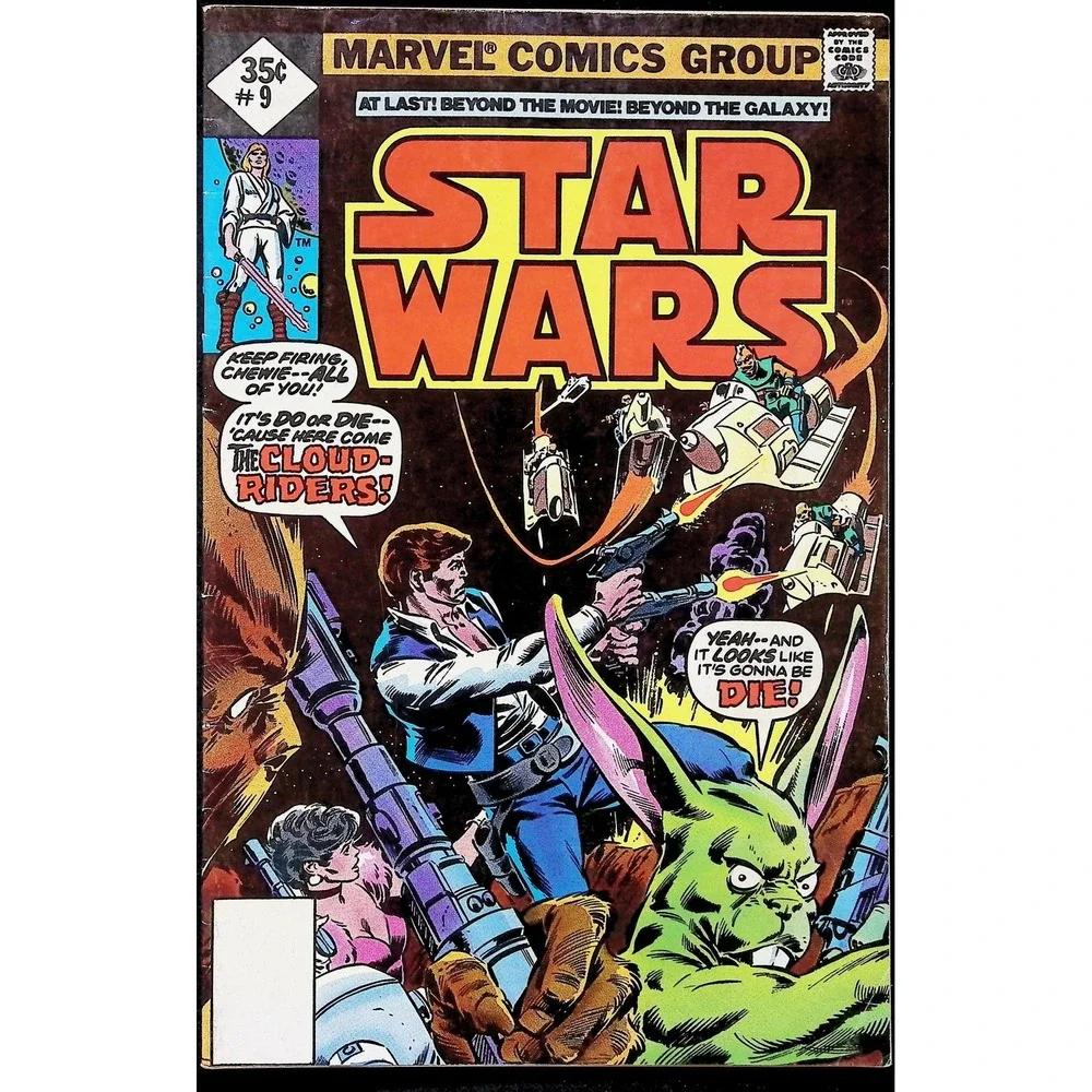 Marvel Star Wars Comic Book #9 1st Full Cloud-Riders 1978 Newsstand Han Solo